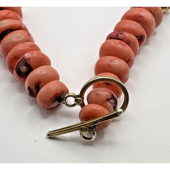 Vintage Pink Coral Chunky Necklace Beautiful! - Picture 9 of 9